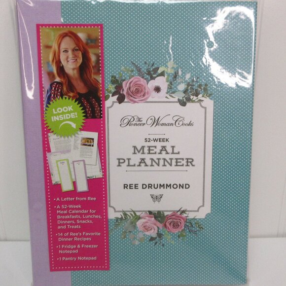 Pioneer Woman Meal Planner 52 Week 14 Recipes Pantry & Fridge & Freezer Notepad - Picture 1 of 10